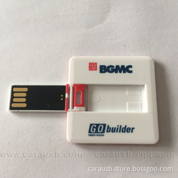 Square card Usb disk plastic rotary postcard flashdrive 1gb